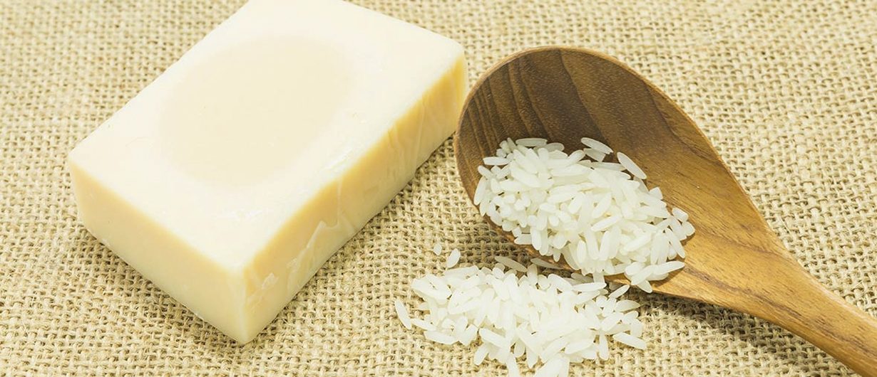 Jabón de arroz casero, para hidratar la piel